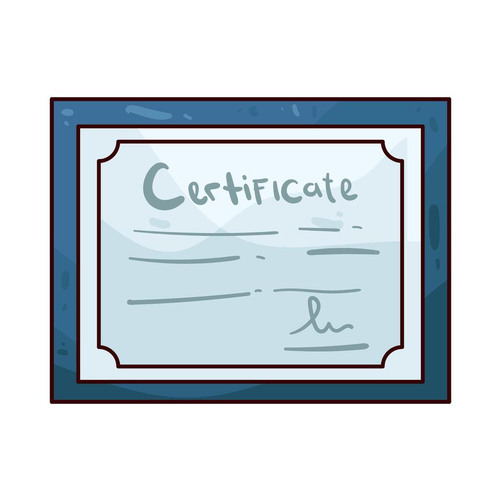 Illustration of certificate vector
