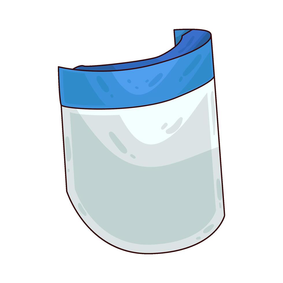 Illustration of Face shield vector