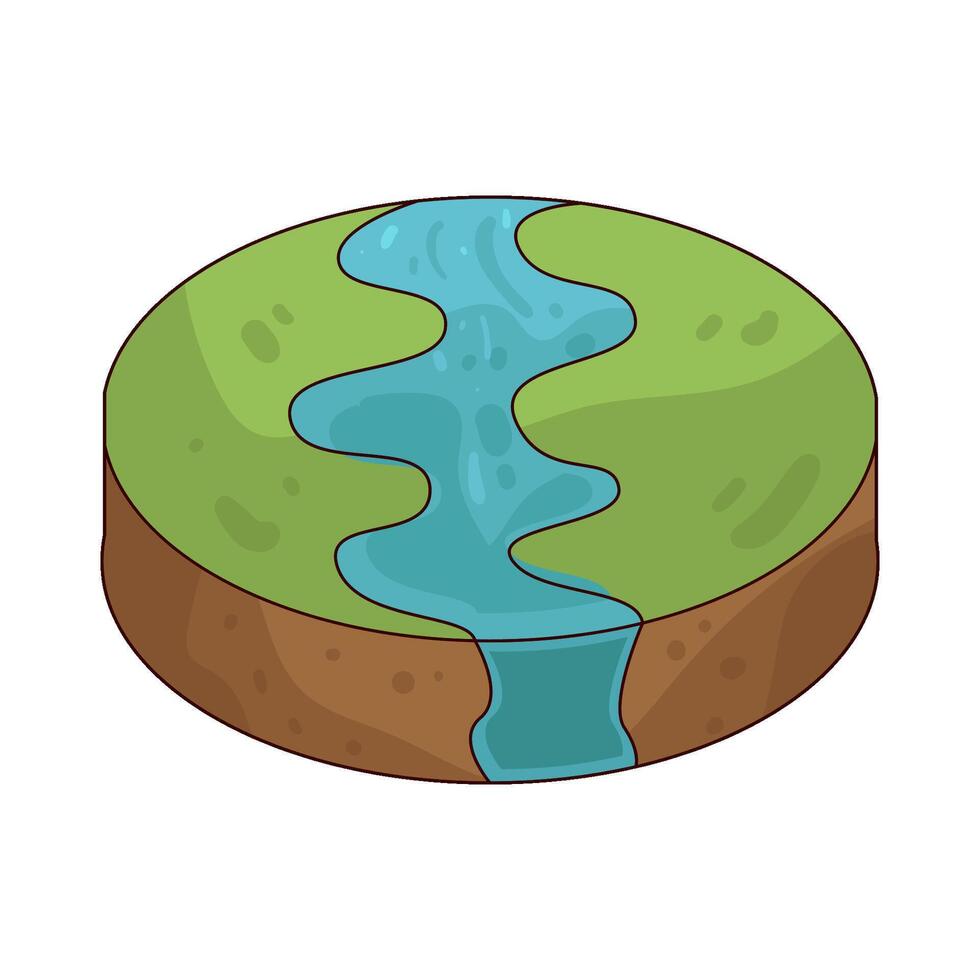 Illustration of river vector
