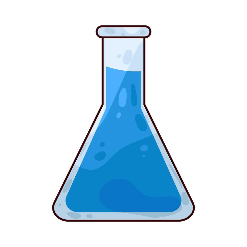 Illustration of Lab Flask vector