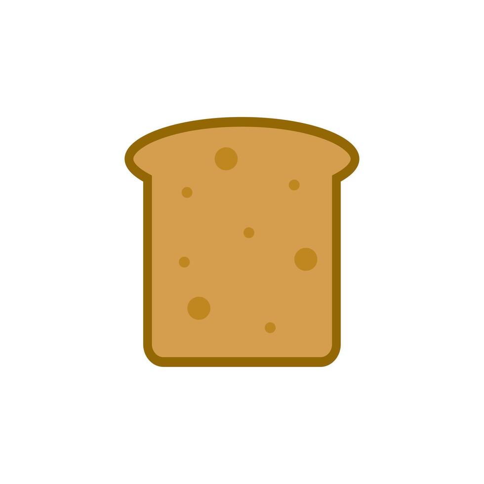 Fresh bread, toast for breakfast. vector
