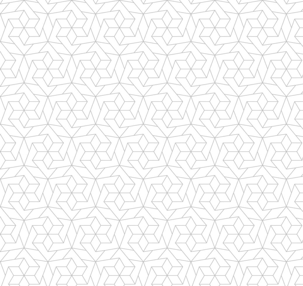Modern star line floral pattern illustration vector