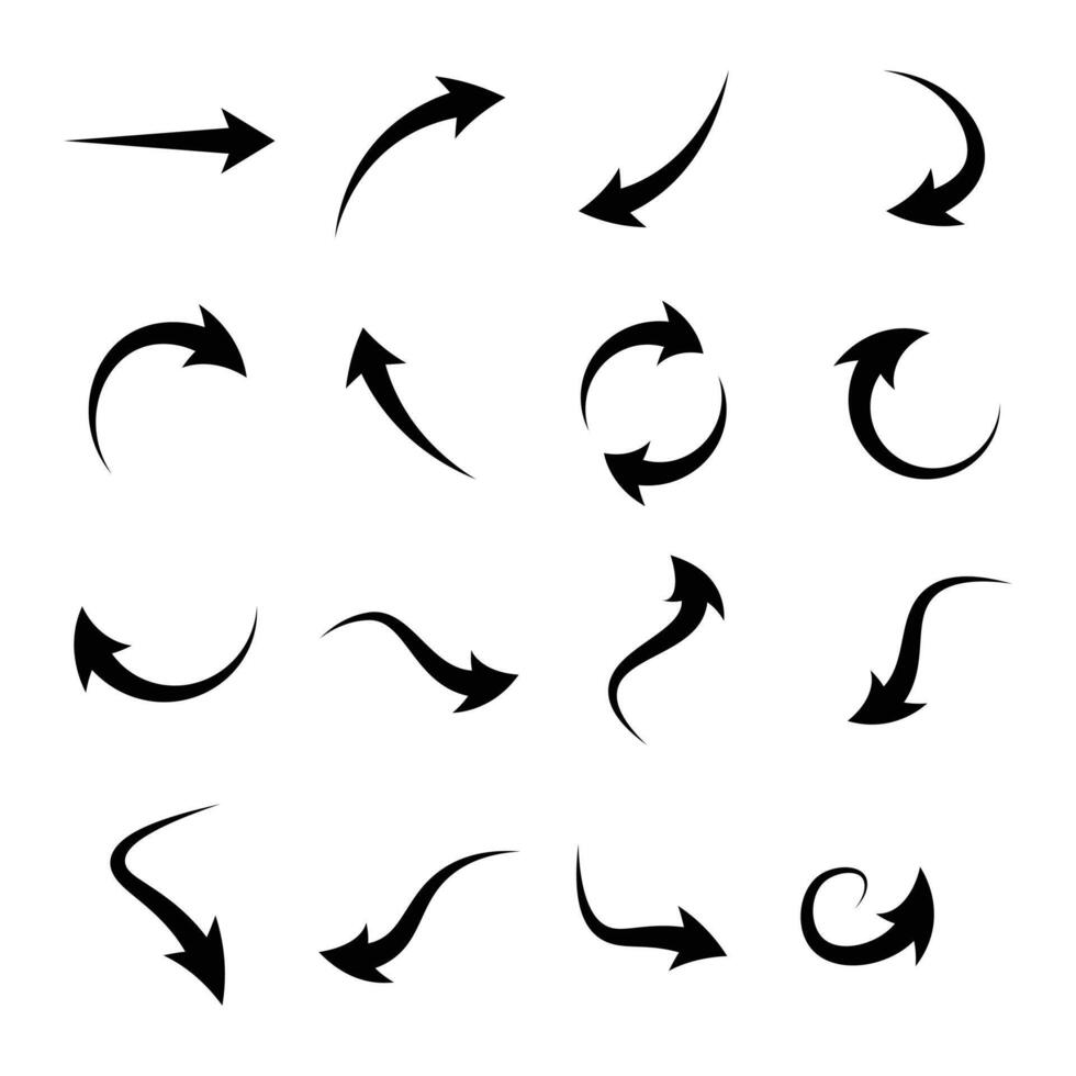 Modern Arrows Set Design Elements vector