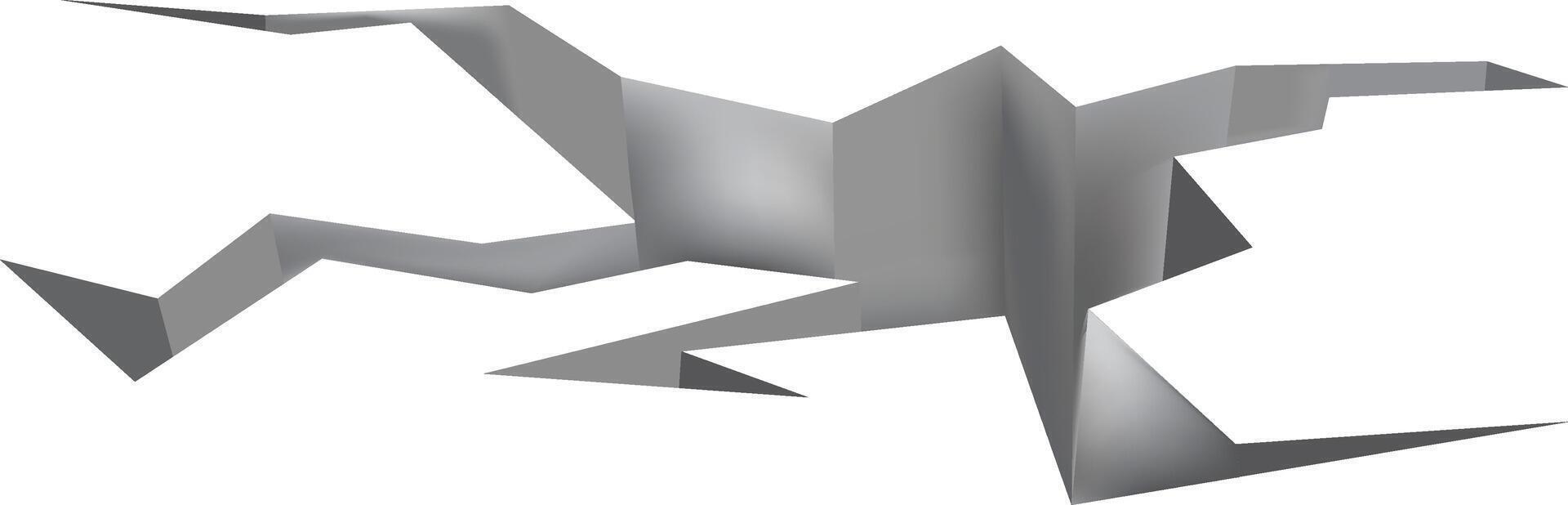 A paper crane is shown in a white background vector