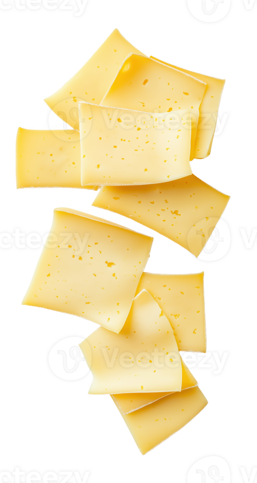 Square cheese slices arranged for sandwiches or snacks png