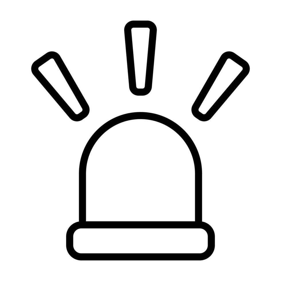 Simple Siren icon. The icon can be used for websites, print templates, presentation templates, illustrations, etc vector