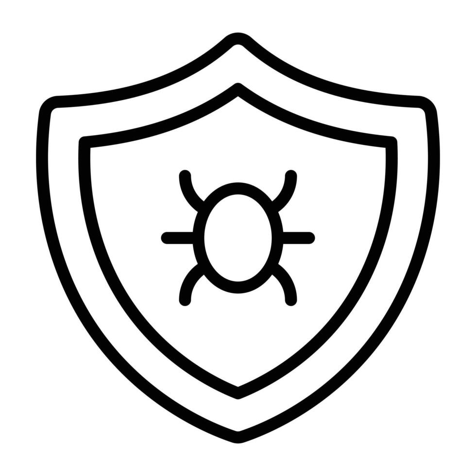 Simple Antivirus icon. The icon can be used for websites, print templates, presentation templates, illustrations, etc vector