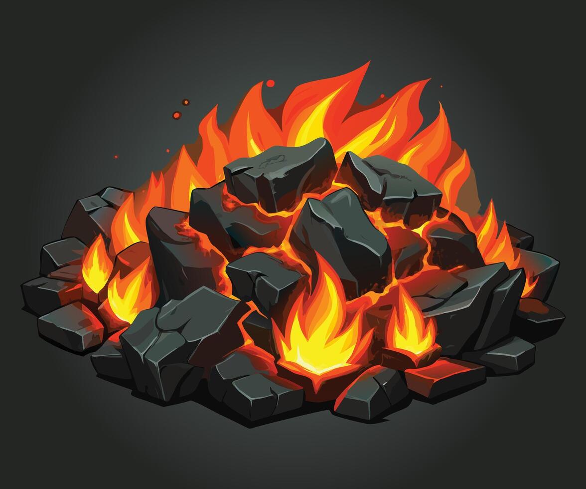 smoke, with glowing vector