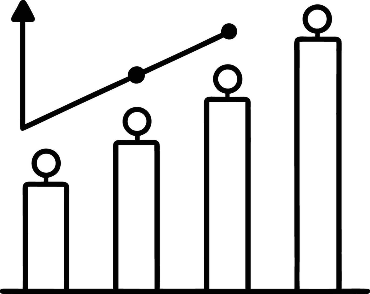 Competence efficiency skills icon, Population growth icon vector