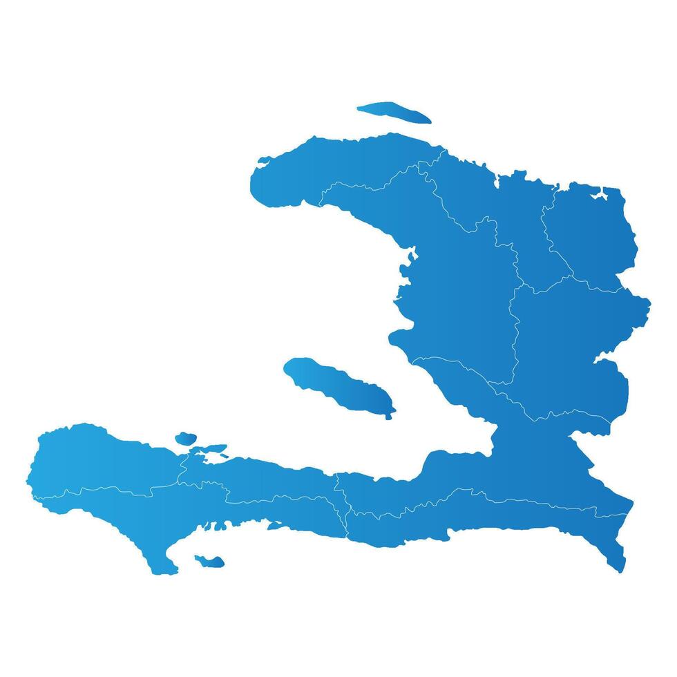 Haiti district Country land Map vector