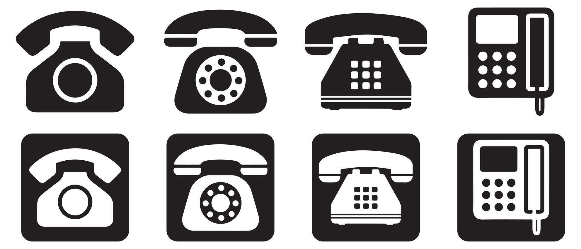 Telephone icon symbol. Illustration EPS 10 vector