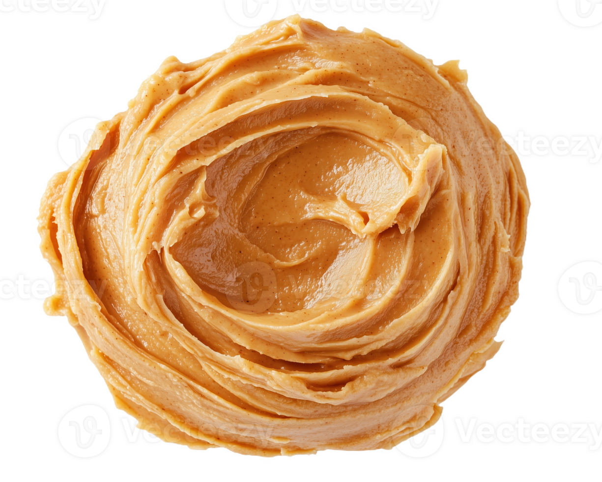 Creating smooth peanut butter in a professional kitchen setting with rich textures png