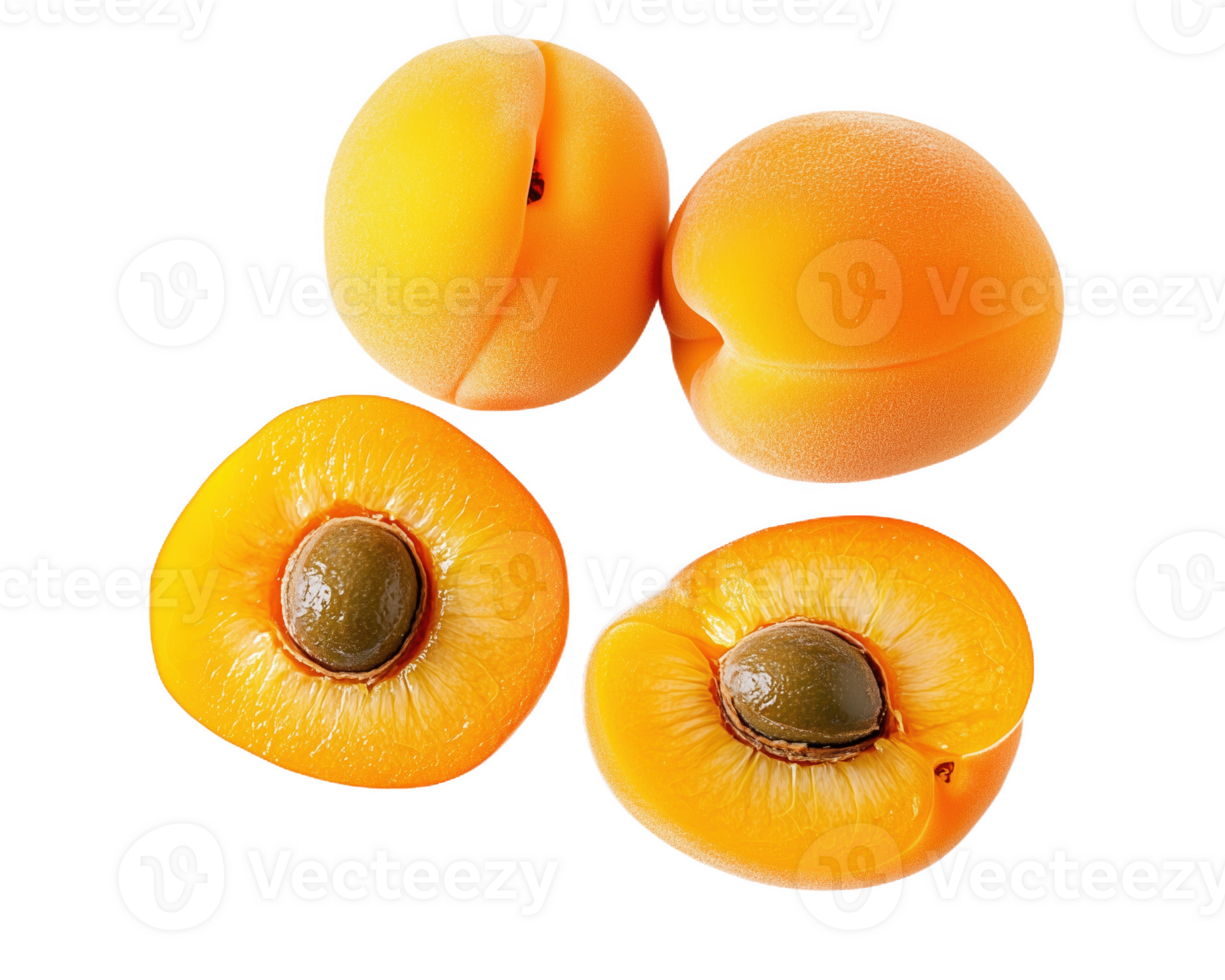 A beautiful whole apricot sits gracefully, its soft skin glistening under gentle light png