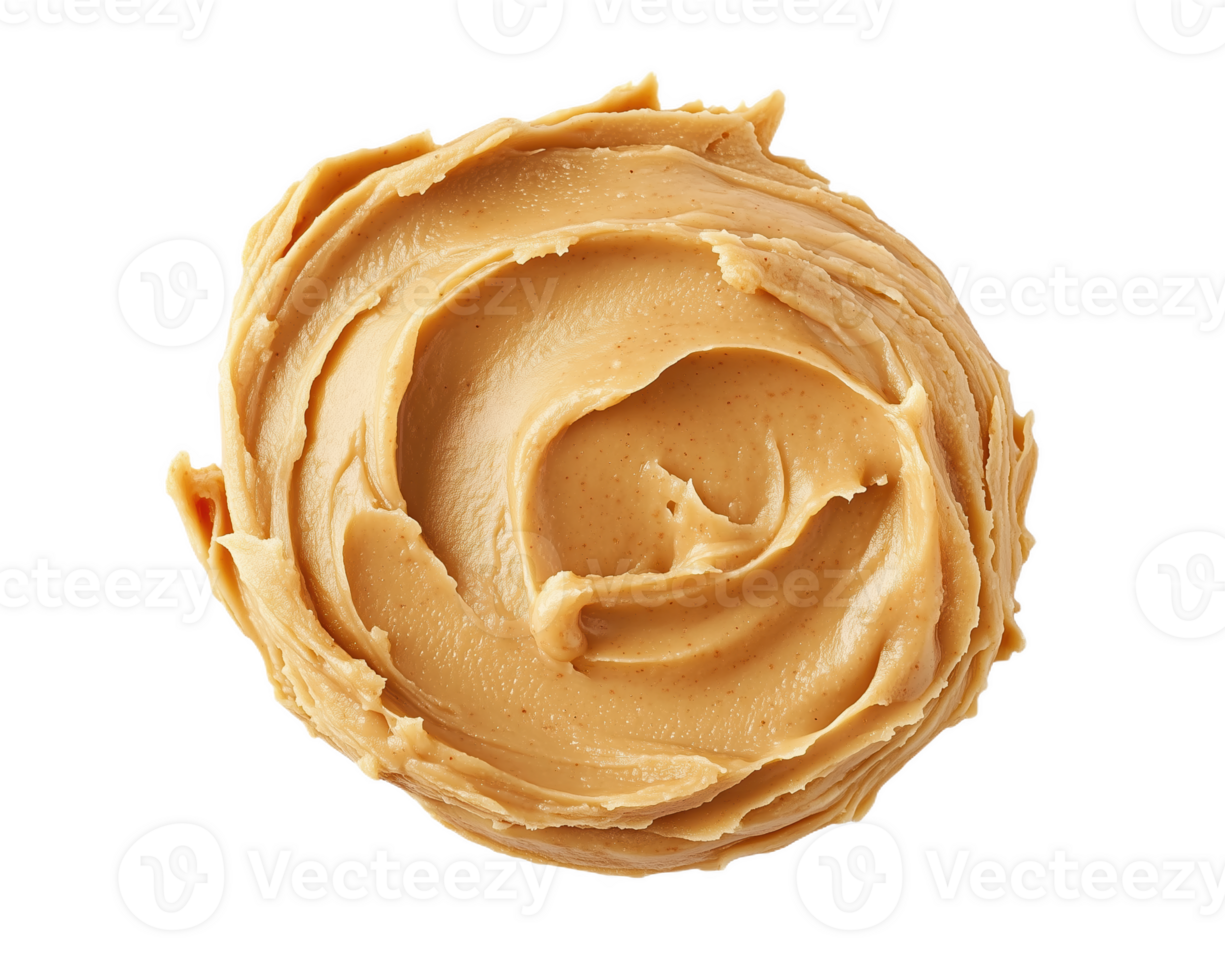 A swirl of creamy peanut butter crafted with care for delicious snacks and spreads png