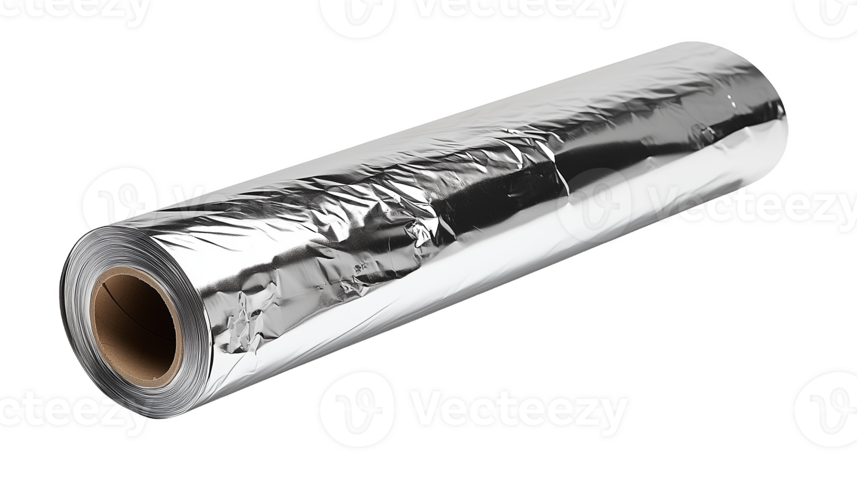 Elegant shimmering foil roll, perfect for creative culinary presentations png