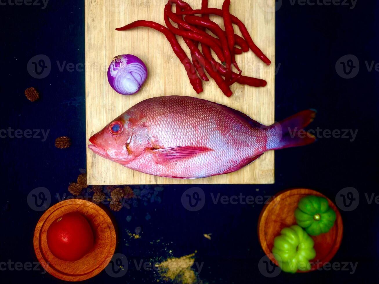 Fresh Red Snapper with Spices photo