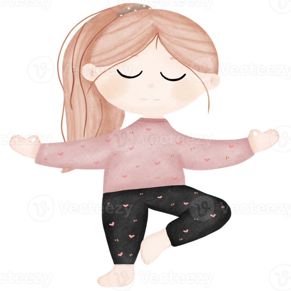 Collection yoga woman pose exercises png