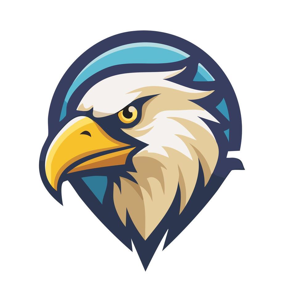 Hawks Volleyball Mascot Logo vector