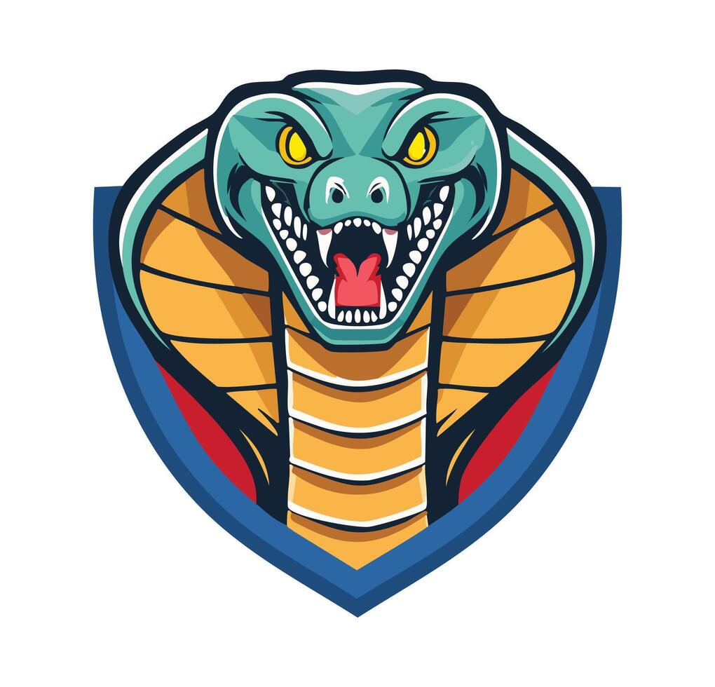 cobras lucha mascota logo vector
