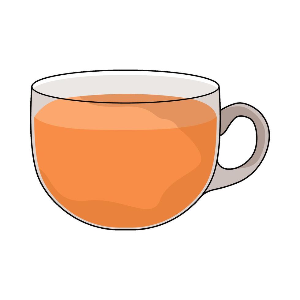 illustration of tea cup vector