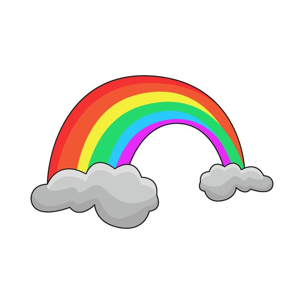 illustration of rainbow vector