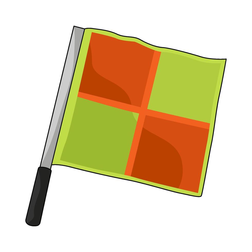 illustration of offside flag vector