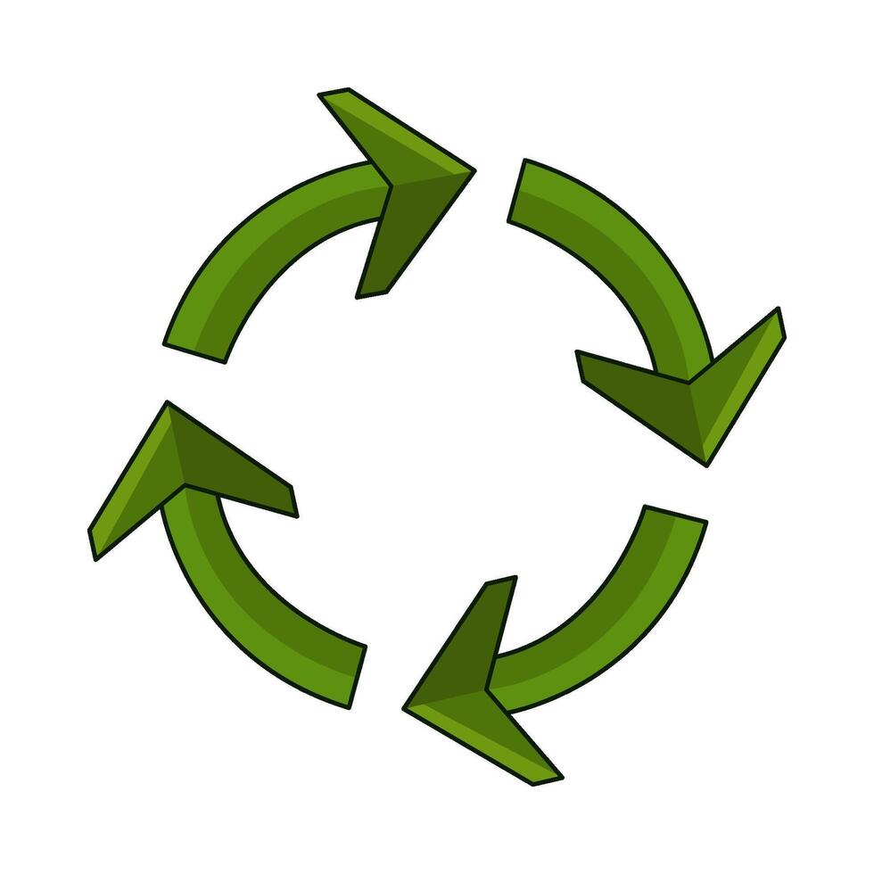 illustration of recycle vector
