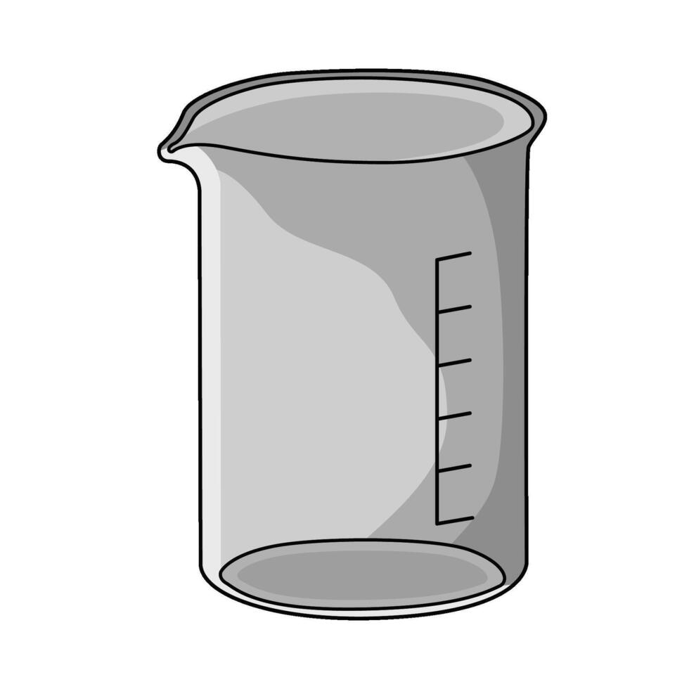 illustration of laboratory beaker vector