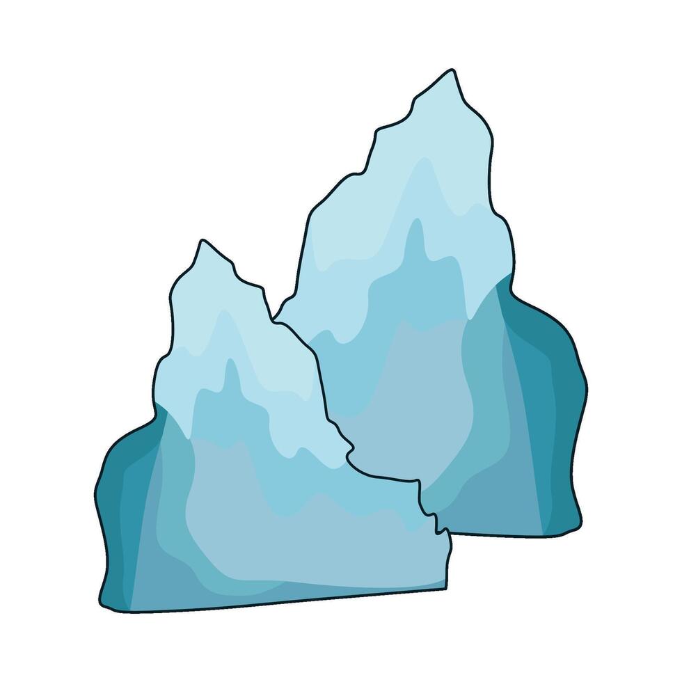 illustration of iceberg vector