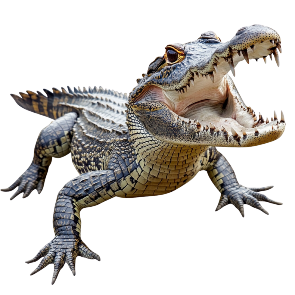 a dynamic crocodile png