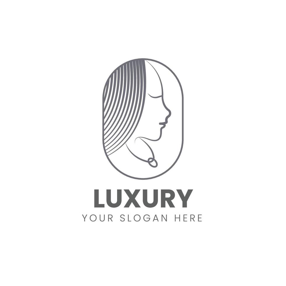 Luxury logo design template, illustration vector