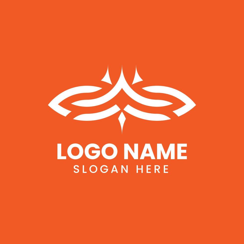 A logo design for a fish vector