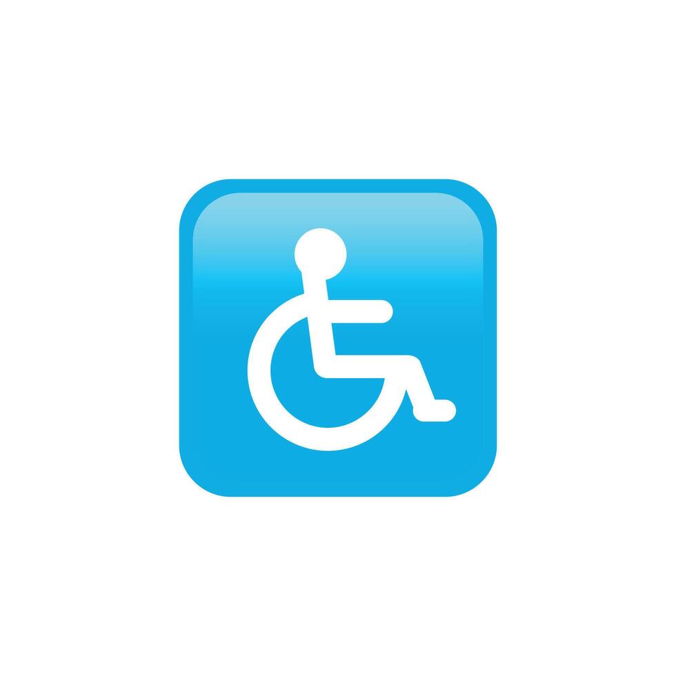 disability wheelchair design , wheelchair symbol application. vector