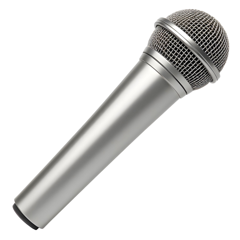 A Shiny Silver Microphone png