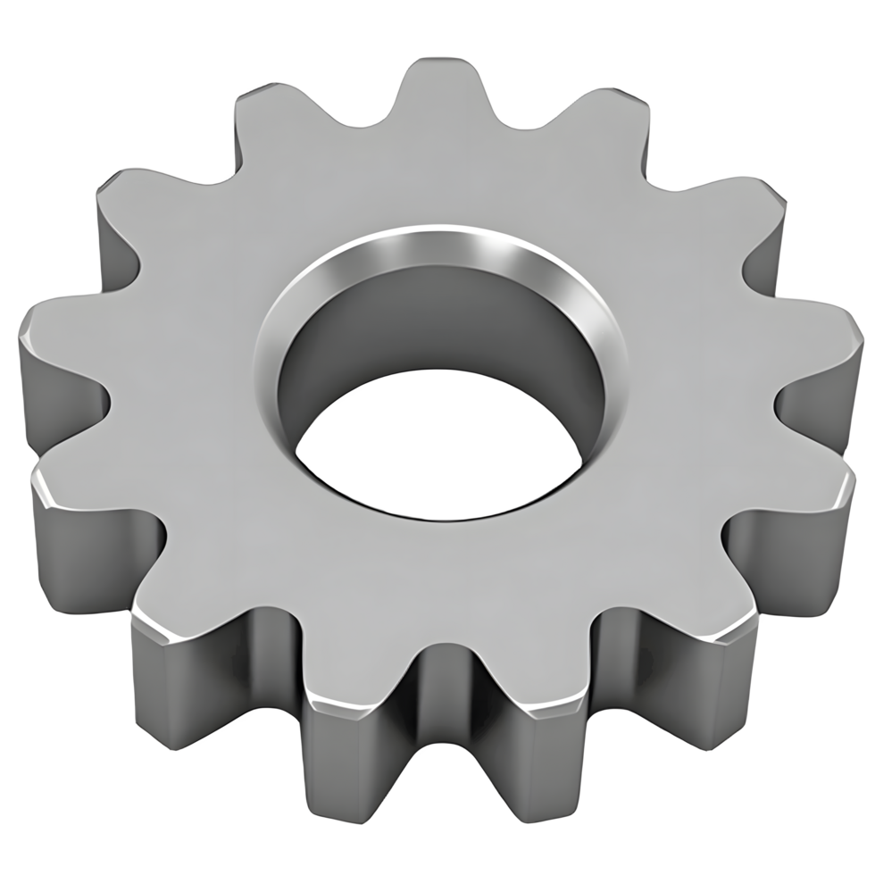 A Silver Gear Cog png