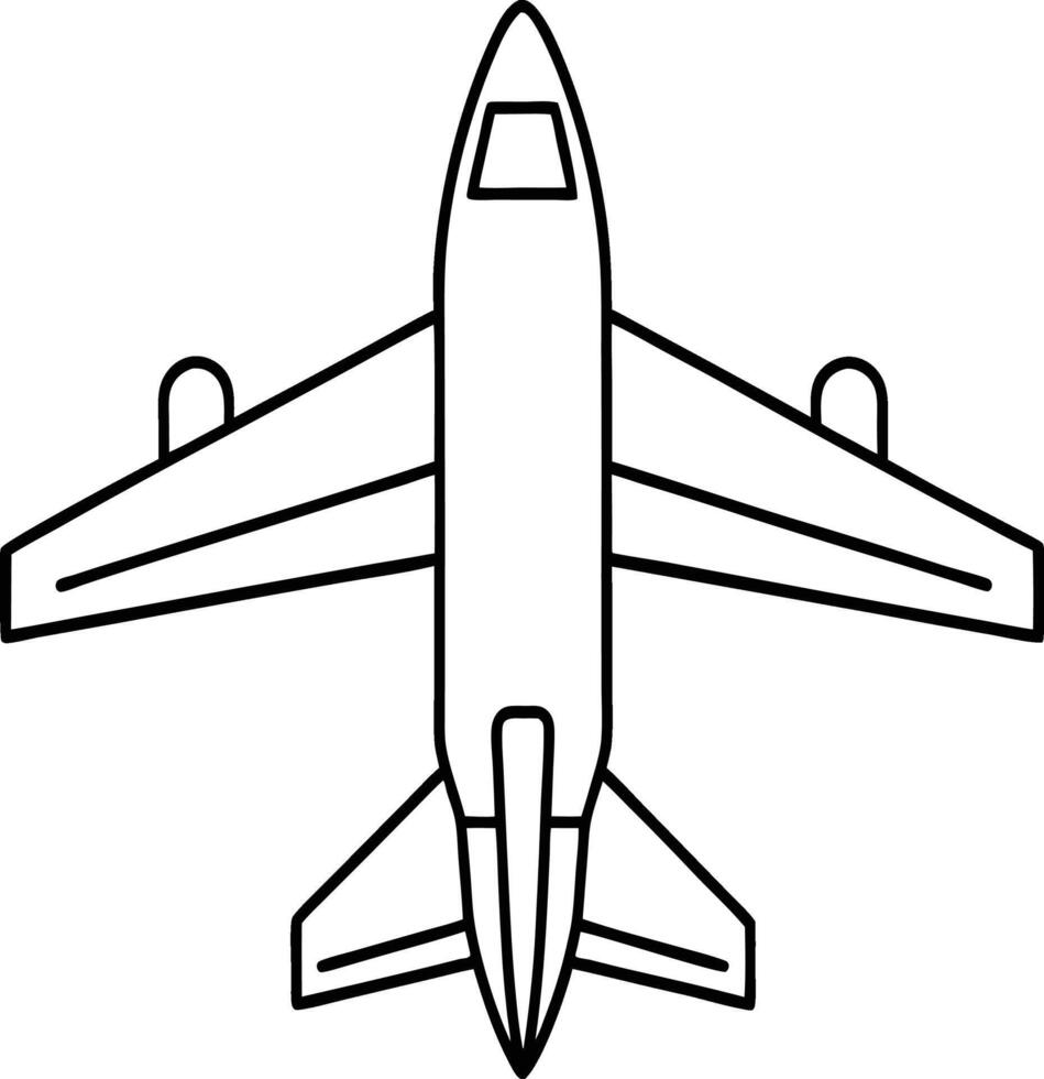 Professional Airplane Icon Design Examples on White Backgrounds vector