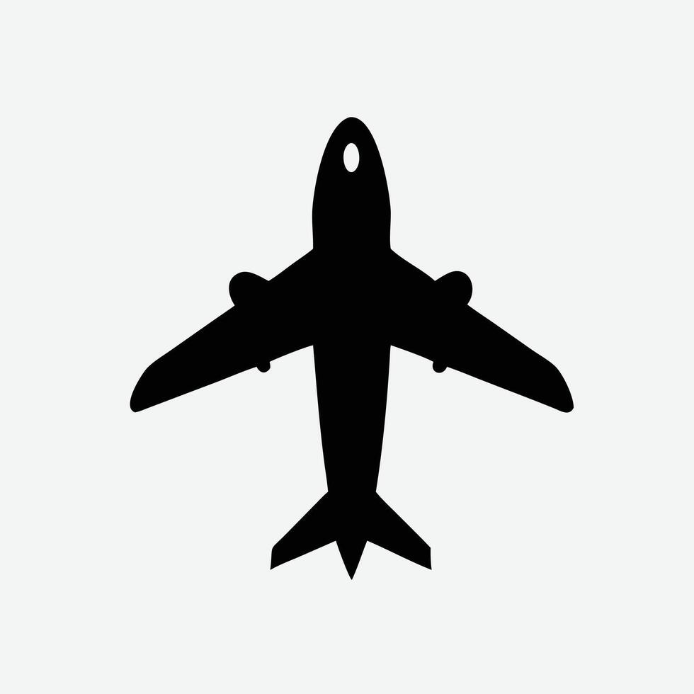 Airplane Icon Design Tips for Clean White Backgrounds vector