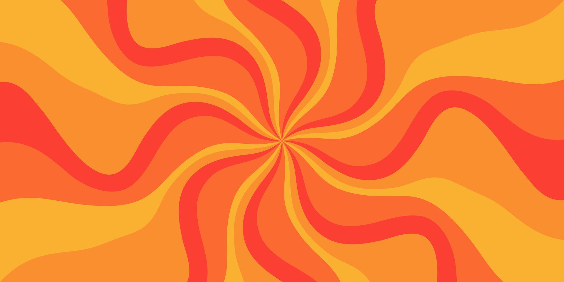 orange abstract background with swirling waves. design for banner, greeting card, poster, cover, web, social media. vector