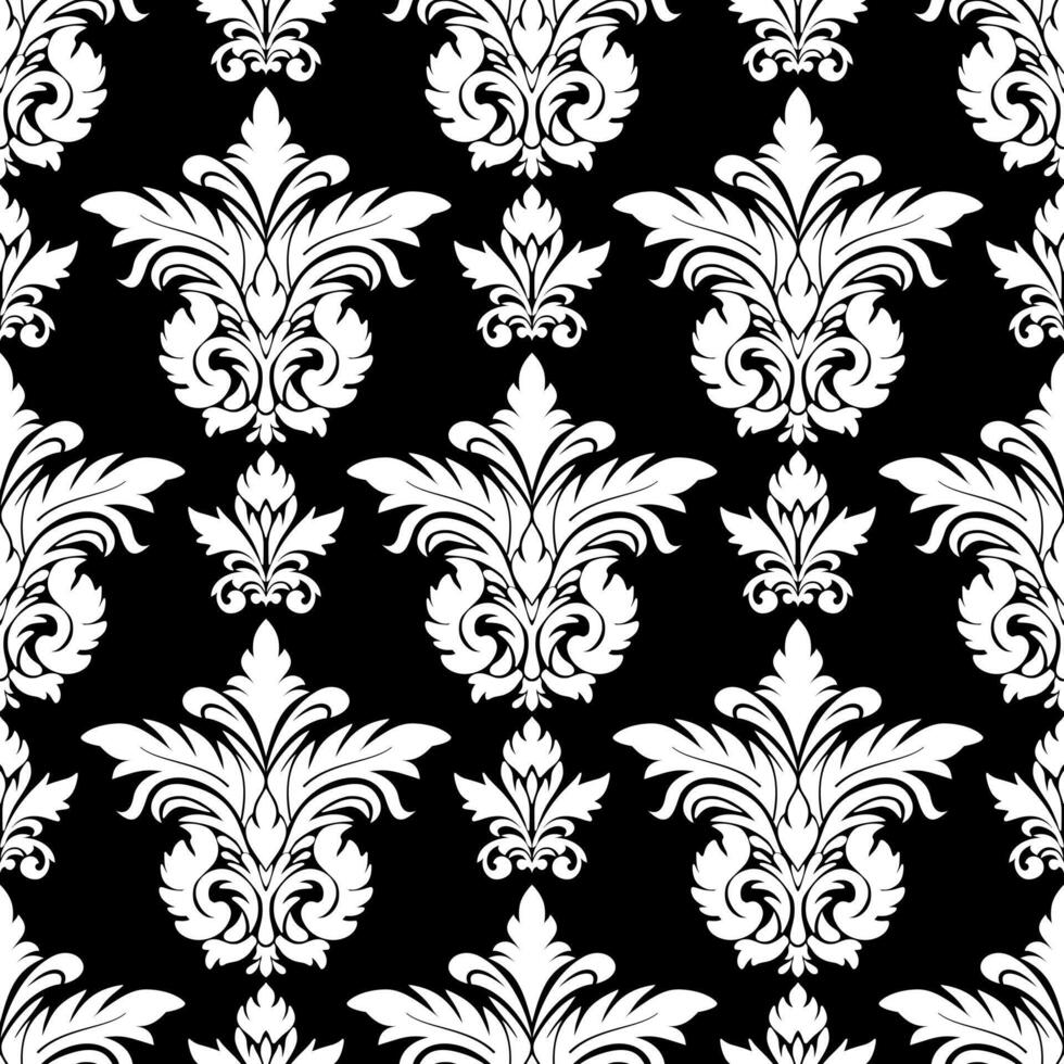 damask pattern,floral damask ornament for wallpapers, textile, wrapping. vector