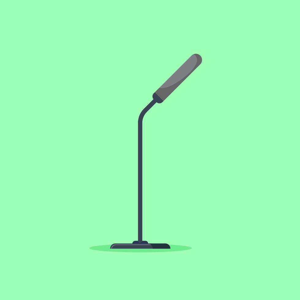 Flat illustration Professional micro phones for podcast vector