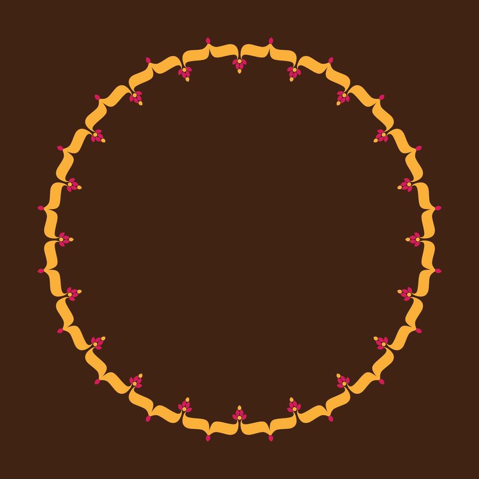 Decorative circle frame design 2 that you can use to add your photos, images, promotion, packaging design, social media posts, and many more vector