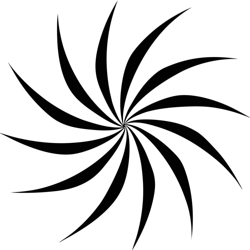 A black and white image of a spiral vector