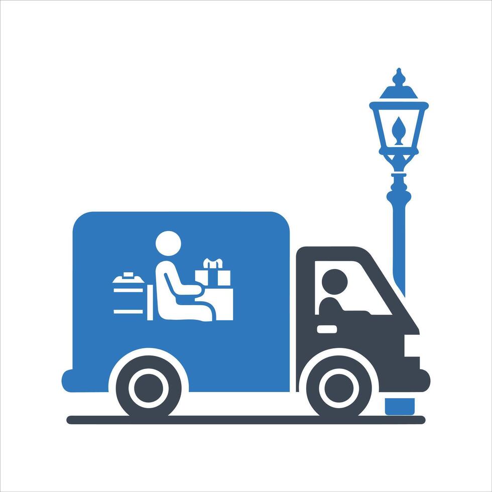 Curbside pickup icon vector