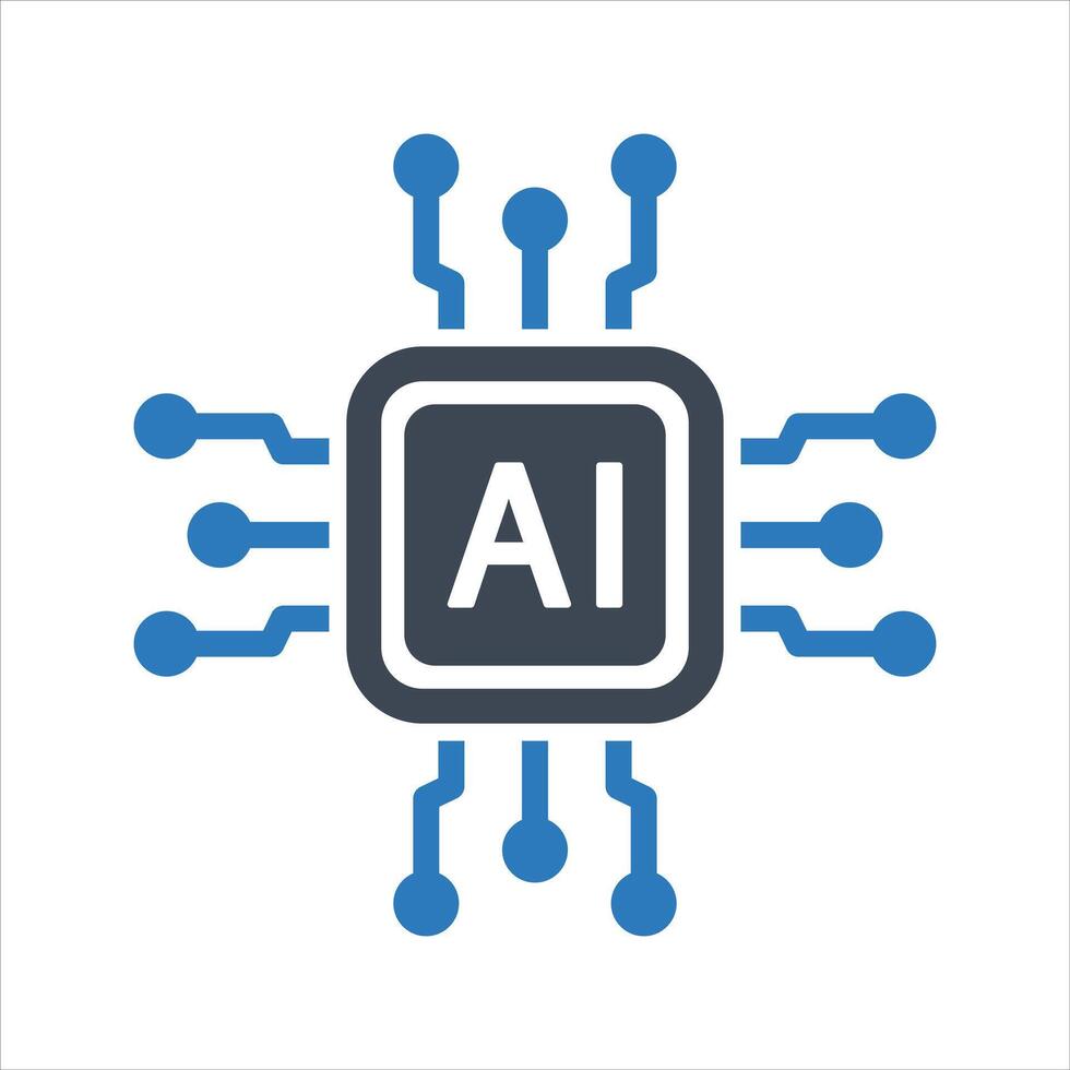 Artificial intelligence icon vector