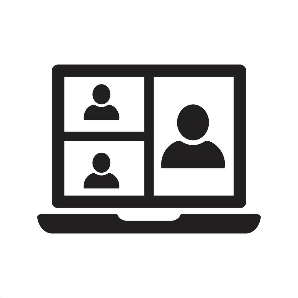 call icon. Conference call. Online meeting icon vector