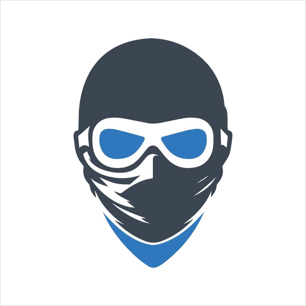 Bandit mask icon. Mask icon vector