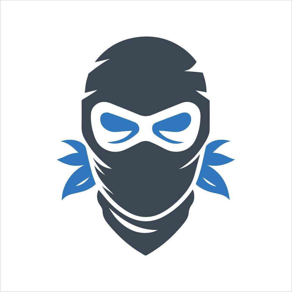 Bandit mask icon vector