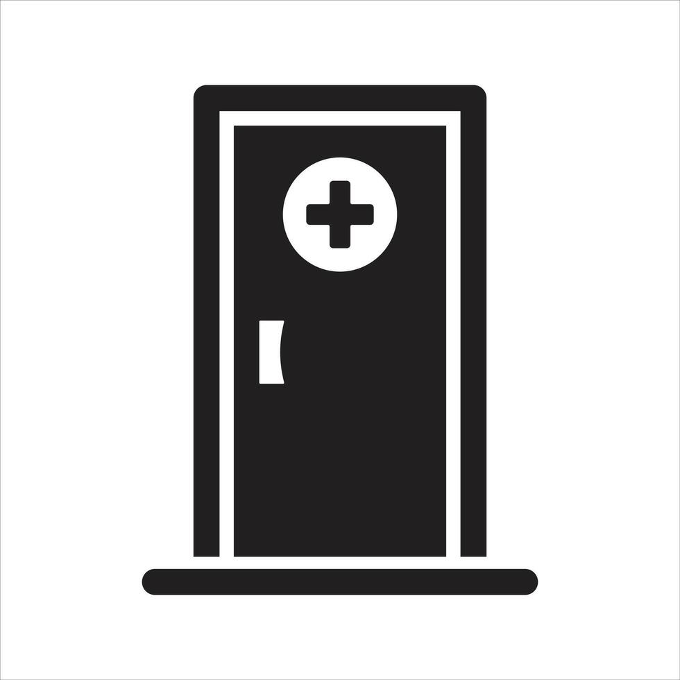 First aid room icon. First aid at work icon vector