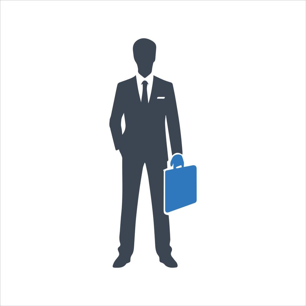 Businessman avatar icon vector