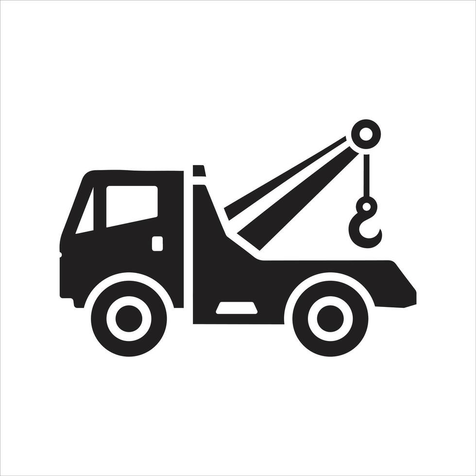 Recovery truck. Breakdown cover. Recovery service icon vector